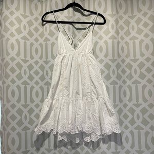 Zara white strap dress